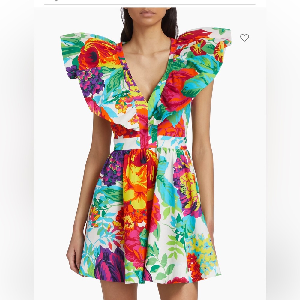 $255 LDT
Evelyn Floral Ruffled Cotton Poplin Minidress size6 - Picture 1 of 8